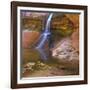 USA, Utah, Zion National Park. Small Waterfall Forms Pool-Jaynes Gallery-Framed Photographic Print