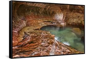 USA, Utah, Zion National Park the Subway-John Ford-Framed Stretched Canvas