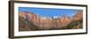USA, Utah. Zion National Park, Towers of the Virgin, and The West Temple-Jamie & Judy Wild-Framed Photographic Print
