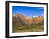 USA, Utah. Zion National Park, Towers of the Virgin, and The West Temple-Jamie & Judy Wild-Framed Photographic Print