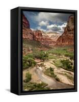 USA, Utah, Zion National Park. View Along the Virgin River-Ann Collins-Framed Stretched Canvas