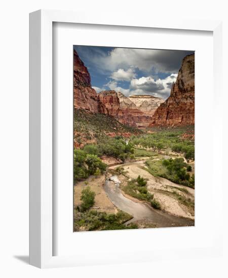 USA, Utah, Zion National Park. View Along the Virgin River-Ann Collins-Framed Premium Photographic Print