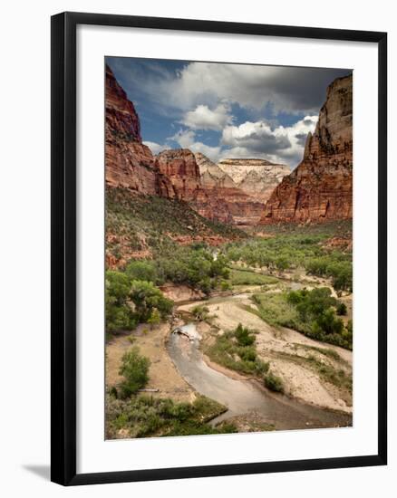 USA, Utah, Zion National Park. View Along the Virgin River-Ann Collins-Framed Photographic Print