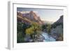 USA, Utah, Zion National Park, Virgin River and the Watchman-Jamie & Judy Wild-Framed Photographic Print