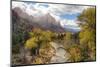 USA, Utah, Zion National Park, Virgin River and the Watchman-Jamie & Judy Wild-Mounted Photographic Print