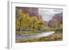 USA, Utah, Zion National Park, Virgin River in Zion Canyon-Jamie & Judy Wild-Framed Photographic Print