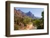 USA, Utah, Zion National Park, Virgin River, the Watchman-Catharina Lux-Framed Photographic Print