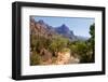 USA, Utah, Zion National Park, Virgin River, the Watchman-Catharina Lux-Framed Photographic Print