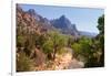 USA, Utah, Zion National Park, Virgin River, the Watchman-Catharina Lux-Framed Photographic Print