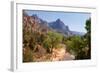 USA, Utah, Zion National Park, Virgin River, the Watchman-Catharina Lux-Framed Photographic Print