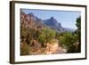 USA, Utah, Zion National Park, Virgin River, the Watchman-Catharina Lux-Framed Photographic Print