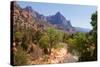 USA, Utah, Zion National Park, Virgin River, the Watchman-Catharina Lux-Stretched Canvas