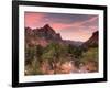 USA, Utah, Zion National Park, Watchman Mountain and Virgin River-Michele Falzone-Framed Photographic Print