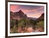 USA, Utah, Zion National Park, Watchman Mountain and Virgin River-Michele Falzone-Framed Photographic Print