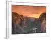 USA, Utah, Zion National Park, Zion Canyon from Angel's Landing-Michele Falzone-Framed Photographic Print