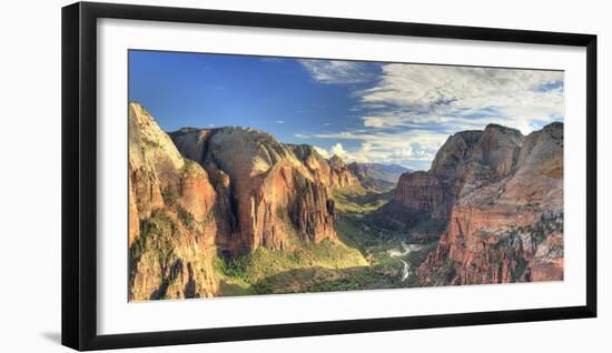 USA, Utah, Zion National Park, Zion Canyon from Angel's Landing-Michele Falzone-Framed Photographic Print