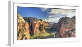 USA, Utah, Zion National Park, Zion Canyon from Angel's Landing-Michele Falzone-Framed Photographic Print