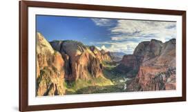 USA, Utah, Zion National Park, Zion Canyon from Angel's Landing-Michele Falzone-Framed Photographic Print