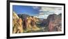 USA, Utah, Zion National Park, Zion Canyon from Angel's Landing-Michele Falzone-Framed Photographic Print