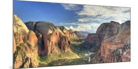 USA, Utah, Zion National Park, Zion Canyon from Angel's Landing-Michele Falzone-Mounted Photographic Print