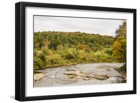 USA, Vermont, Fall foliage in Mad River Valley, south of Waitsfield from Rt. 100-Alison Jones-Framed Photographic Print