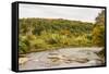 USA, Vermont, Fall foliage in Mad River Valley, south of Waitsfield from Rt. 100-Alison Jones-Framed Stretched Canvas