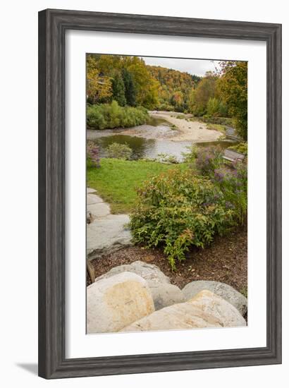 USA, Vermont, Fall foliage in Mad River Valley, Waitsfield-Alison Jones-Framed Photographic Print