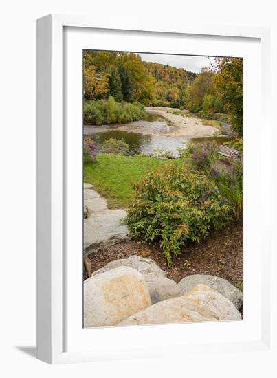 USA, Vermont, Fall foliage in Mad River Valley, Waitsfield-Alison Jones-Framed Photographic Print