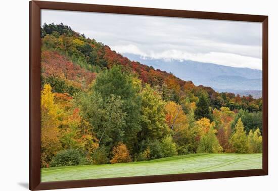 USA, Vermont, Fall foliage on Mount Mansfield-Alison Jones-Framed Photographic Print