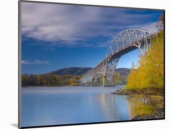 USA, Vermont, Lake Champlain, Chimney Point Bridge Between Chimney Point Vt and Crown Point Ny-Alan Copson-Mounted Photographic Print