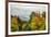 USA, Vermont, New England, Stowe Mt. Mansfield parking lot view with fog on mountains-Alison Jones-Framed Photographic Print