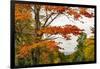 USA, Vermont, New England, Stowe Mt. Mansfield parking lot view-Alison Jones-Framed Photographic Print