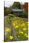 USA, Vermont, Waterville. Church Street Covered Bridge in Fall-Bill Bachmann-Stretched Canvas