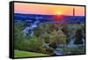 USA, Virginia, Arlington, Arlington National Cemetery at Sunrise-Hollice Looney-Framed Stretched Canvas