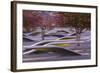 USA, Virginia, Arlington the Pentagon, Pentagon 911 Memorial, Dawn-Walter Bibikow-Framed Photographic Print