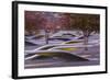 USA, Virginia, Arlington the Pentagon, Pentagon 911 Memorial, Dawn-Walter Bibikow-Framed Photographic Print