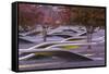 USA, Virginia, Arlington the Pentagon, Pentagon 911 Memorial, Dawn-Walter Bibikow-Framed Stretched Canvas