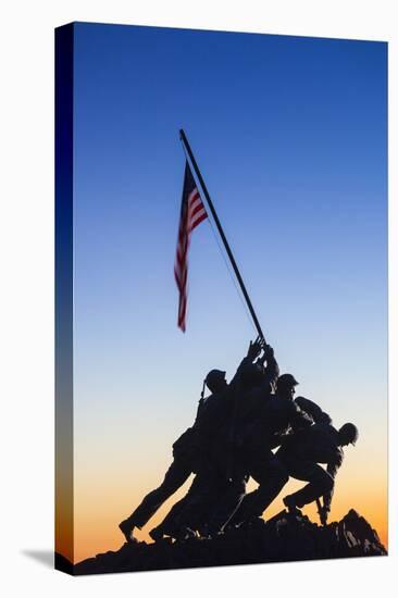 Usa, Virginia, Arlington, Us Marine and Iwo Jima Memorial, Dawn-Walter Bibikow-Stretched Canvas