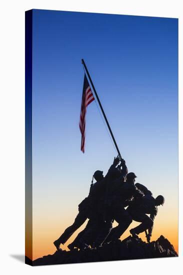 Usa, Virginia, Arlington, Us Marine and Iwo Jima Memorial, Dawn-Walter Bibikow-Stretched Canvas