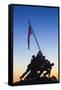 Usa, Virginia, Arlington, Us Marine and Iwo Jima Memorial, Dawn-Walter Bibikow-Framed Stretched Canvas