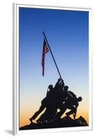 Usa, Virginia, Arlington, Us Marine and Iwo Jima Memorial, Dawn-Walter Bibikow-Framed Premium Photographic Print