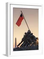 USA, Virginia, Arlington, Us Marine and Iwo Jima Memorial, Dawn-Walter Bibikow-Framed Photographic Print