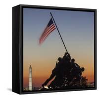 USA, Virginia, Arlington, Us Marine and Iwo Jima Memorial, Dawn-Walter Bibikow-Framed Stretched Canvas