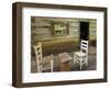 USA, Virginia, Mabry Mill. Checkers Board on Barrel-Don Paulson-Framed Photographic Print