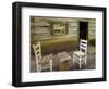 USA, Virginia, Mabry Mill. Checkers Board on Barrel-Don Paulson-Framed Photographic Print