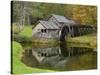 USA, Virginia, Mabry Mill. Composite of Mill and Pond-Don Paulson-Stretched Canvas