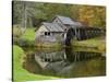 USA, Virginia, Mabry Mill. Composite of Mill and Pond-Don Paulson-Stretched Canvas