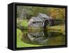 USA, Virginia, Mabry Mill. Composite of Mill and Pond-Don Paulson-Framed Stretched Canvas