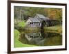 USA, Virginia, Mabry Mill. Composite of Mill and Pond-Don Paulson-Framed Photographic Print