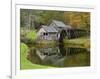 USA, Virginia, Mabry Mill. Composite of Mill and Pond-Don Paulson-Framed Photographic Print